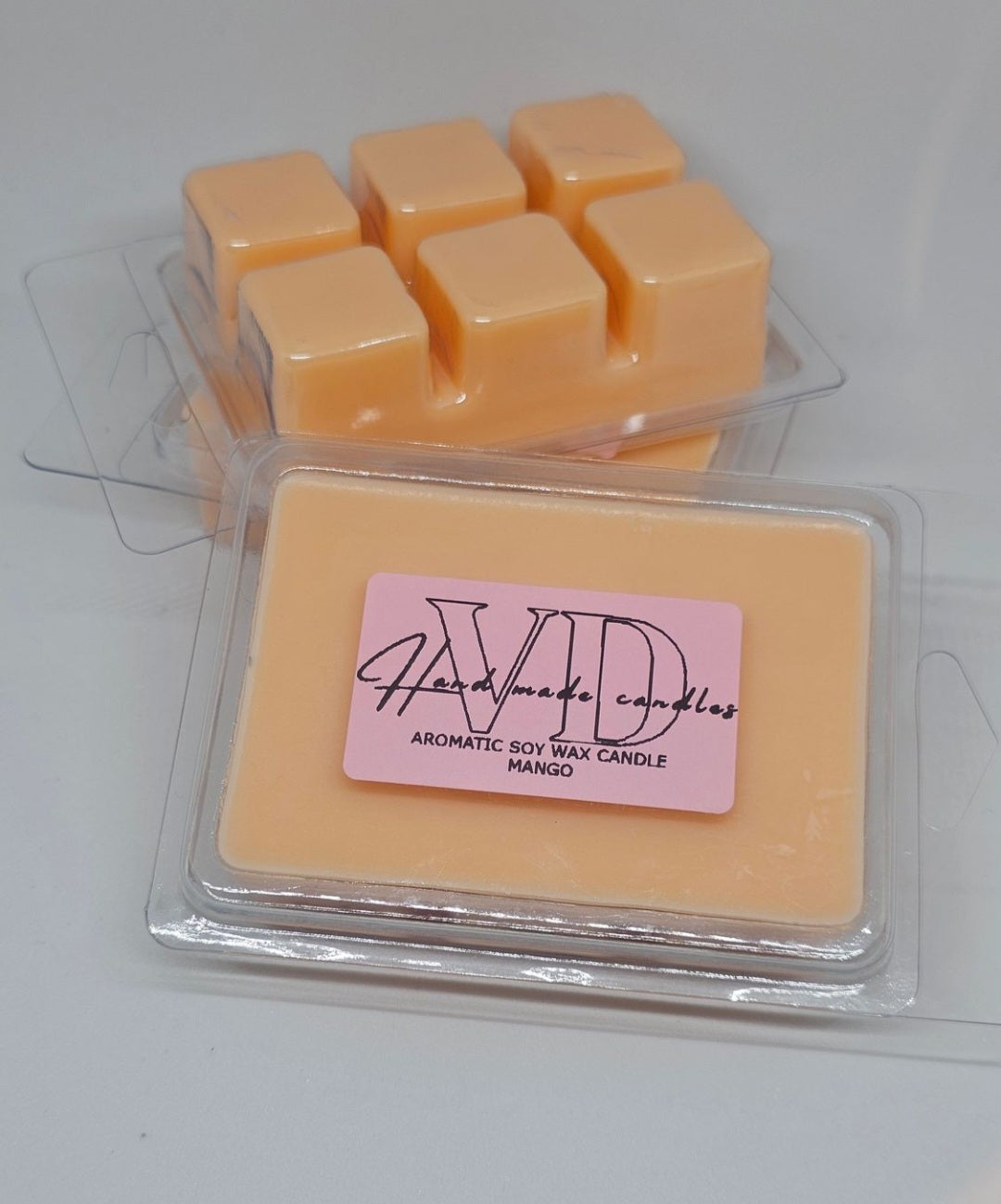 Sojų vaško tirpukai su kvapu Mango (~90 g)